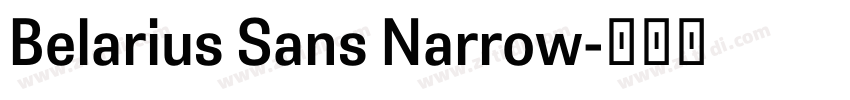 Belarius Sans Narrow字体转换